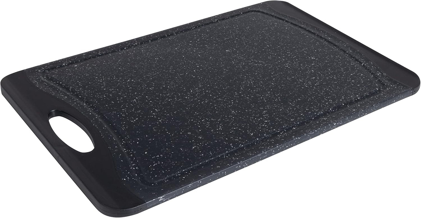 Kitchen Details Large Granite Look Cutting Board, Black