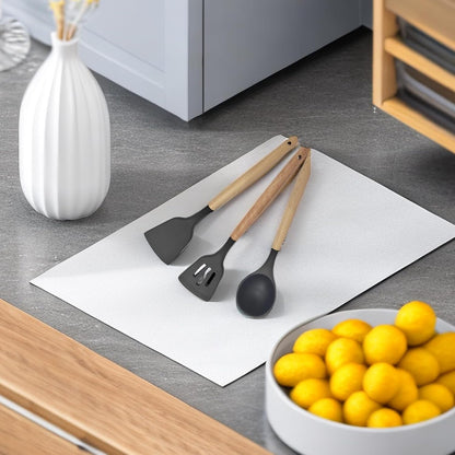 Silicone Kitchen Utensils Set, Heat Resistant Nonstick Cooking Utensils Set (Black)