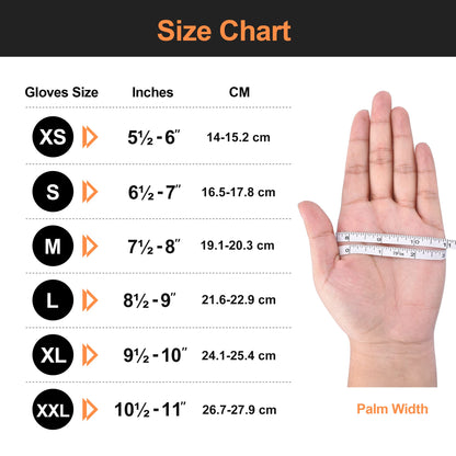 TitanFlex ThorGrip Heavy Duty Industrial Orange Nitrile Gloves, 8-mil, Gloves Disposable Latex Free with Raised Diamond Texture Grip, Powder Free, Rubber Gloves, Mechanic Gloves,100-ct Box (XL)