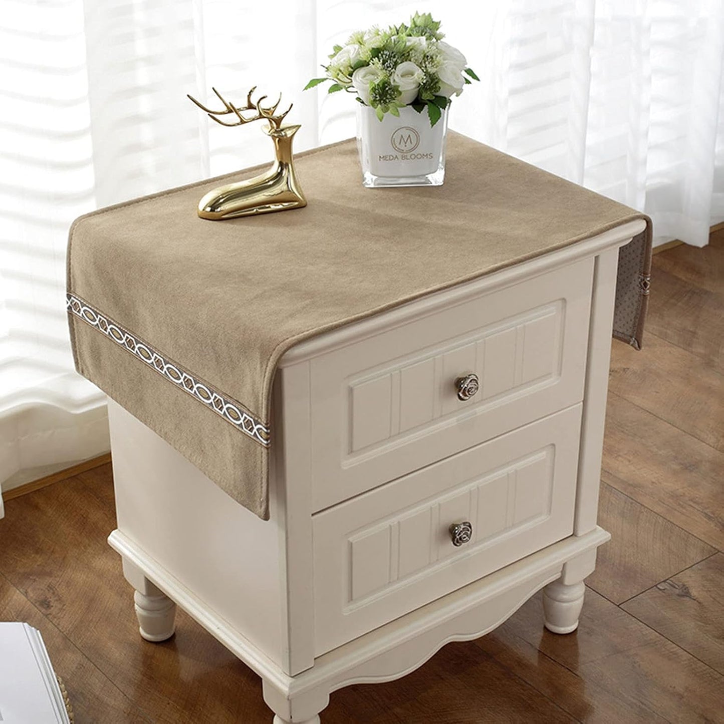 Bedside Tablecloth Table Dustcover End Tablecover Bedside Tabletop Home Decoration Fabric Tablecloth Bedside Table