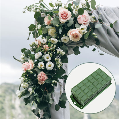Floral Foam Cage 4pcs, Floral Foam Blocks, Flower Holder for Artificial Flower Arrangement Bulk Dry Floral Block for Christmas, Wedding, Garden Decoration
