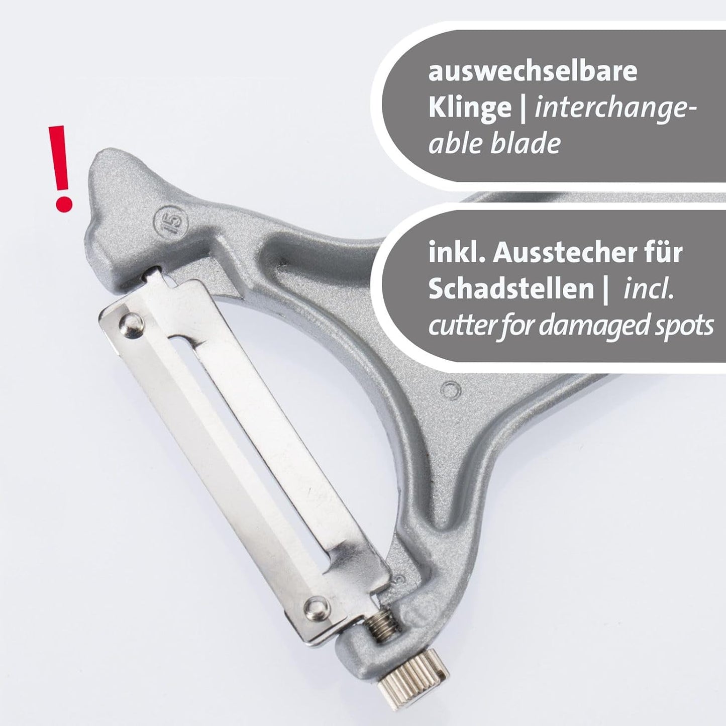 Westmark Vegetable/Asparagus Swivel Peeler, Quick, Silver, 5 x 3 x 0.6 inches