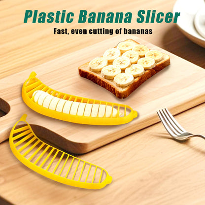 OT-NVWOZR 3PCS Banana Case with Slicer, Fruit Container for Outdoor Travel BFA-Free, Portable Bananas Keeper Holder Protector Covers Plastic Storage Box for Lunch Picnic Camping Keep Fresh