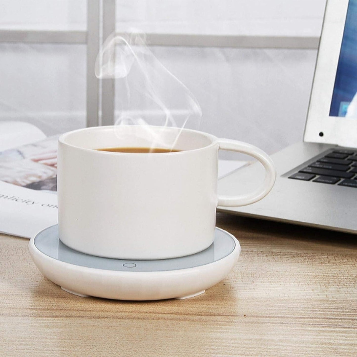 Electric Coffee Warmer Plate for Office Home Desk Use, Tea Mug Warmer for Coffee Milk Tea Water Cocoa, Auto Power Off