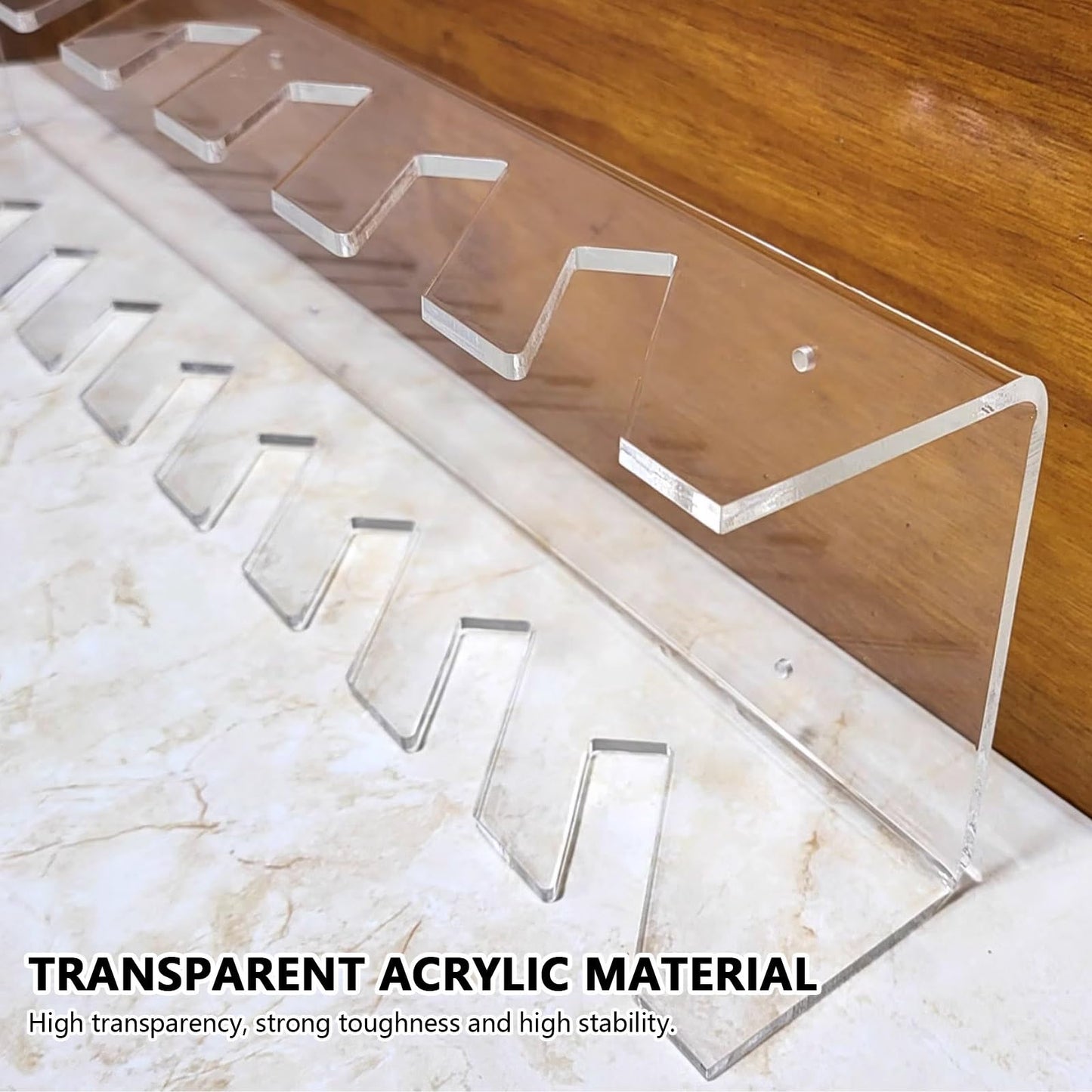 Floor tile sample rack,Acrylic Display Shelf for Tile & Material Samples - 70cm Wooden Slab & Marble Storage Rack - Stylish Trade Show & Retail Display Stand for Samples & Building Materials