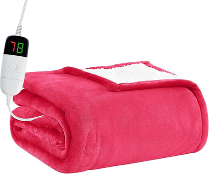 50" 60" 10 8 BOMOVA Heated Electric Throw Blanket - x Heating Blanket with Heating Levels & Hours Auto Off, Warm