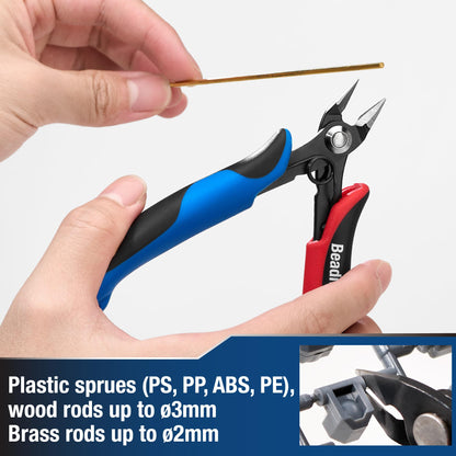 Beaditive Precision Flush Cutter for Plastic Model - Plastic Sprue Cutter - Gunpla, Gundam Model, Scale Model Building