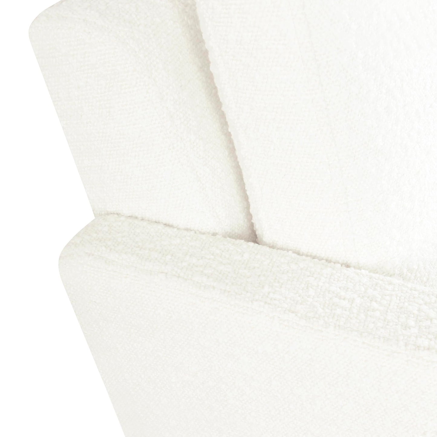 HomePop Wood Frame Accent Chair | Homepop Home Decor | Accent Chairs for Living Room & Bedroom - Cream Boucle