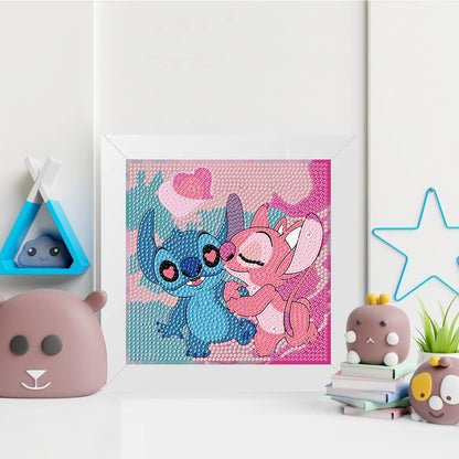 5D Diamond Art Painting Kits for Kids with Wooden Frame - Diamond Art for Kids Ages 6-8-10-12,DIY Art and Crafts Big Gem Gift Diamond Dots Painting by Number Kit Home Wall Decoration(7X7 inch)