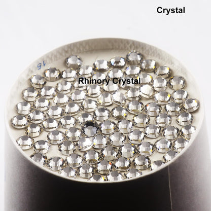 Rhinory Crystal Flatback Rhinestones Bedazzling Kit - Crystal Clear Gems SS6 SS10 SS16 SS20 Sizes (Over 6,000 Pieces) with Tweezers, Wax Picker Pen for Tumblers, Phone Cases, Shoes, Crafts