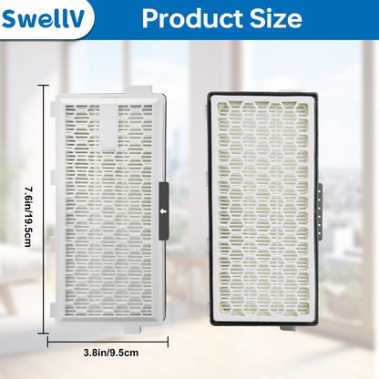 SwellV 3 Pack AirClean 50 Replacement Filter Compatible with Miele AirClean SF-HA 50 Filter for Model # S4, S5, S6, S8, S4000, S4999, S5000, S5999, S6000, S6999, S8000, S8999,Complete C2 & C3