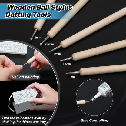 B7000 Clear Glue Bedazzler Kit with Rhinestones, 4013PCS Rhinestone Gems 3 PCS 25 ML B-7000 Adhesive Bead Glue Jewelry Kit for Tumblers Craft Clothes Fabric Nail Art DIY (Paradise Shine Crystal Clear)