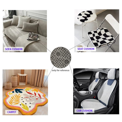 71x39 Inch Non Slip Final Backing Cloth, Vinyl Primary Tufting Cloth Backing Fabric, Non Slip Pad with Plum Blossom Pattern for Carpets Rug Tufting Gun Cushion Punch Needle