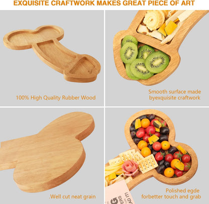 Extra Large Aperitif Board, Cheese Board Charcuterie Boards, Solid Wood Party Plates for Housewarming, Bachelorette,