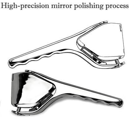 Heavy Duty Lemon Squeezer Stainless Steel - Max Extraction Manual Juicer - Easy Squeeze Fold-Flat Lime Citrus Handheld Juice Extractor
