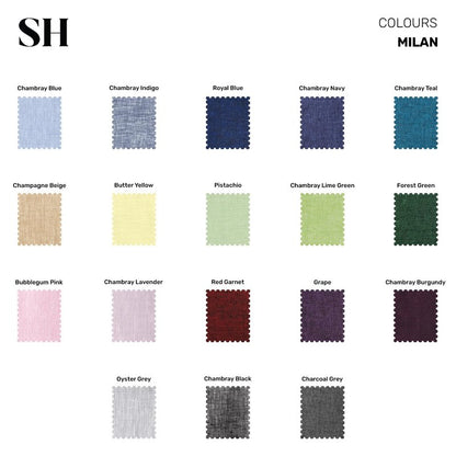 Solino Home Linen Table Runner 120 Inches Long - 100% Pure Linen Charcoal Grey Table Runner 14 x 120 Inch - Milan Hemstitch