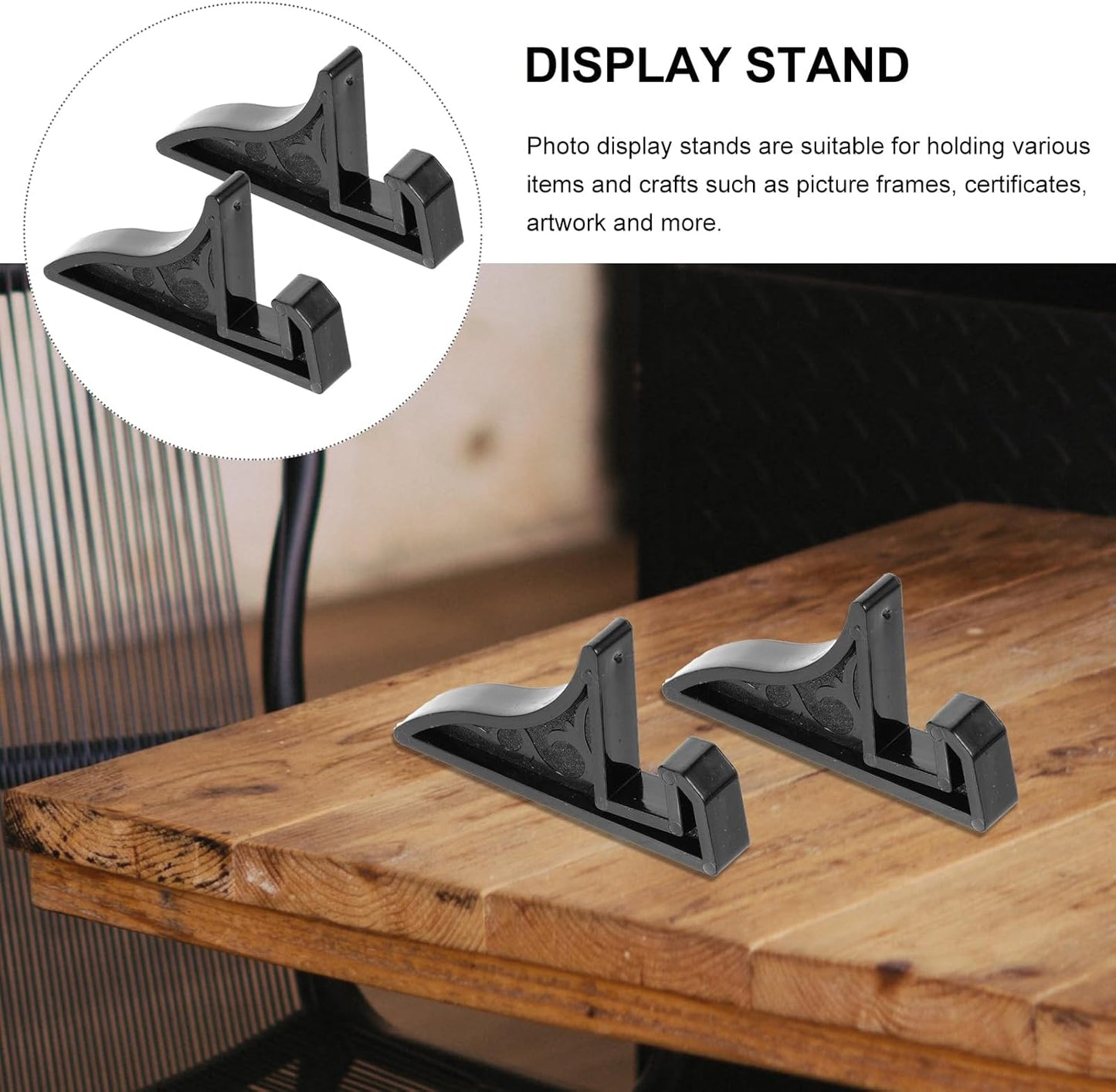VILLCASE 20pcs Folding Display Stands, Mini Easels for Pictures, Plate Display Stands