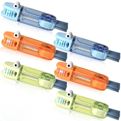 3 in 1 Cup Lid Cleaning Brush Set 6 Pcs, Gap Cleaner Brushs - Home Kitchen Multifunctional Bottle Cleaning Brush Set, Portable Travel Bottle Lid Cleaner Tools
