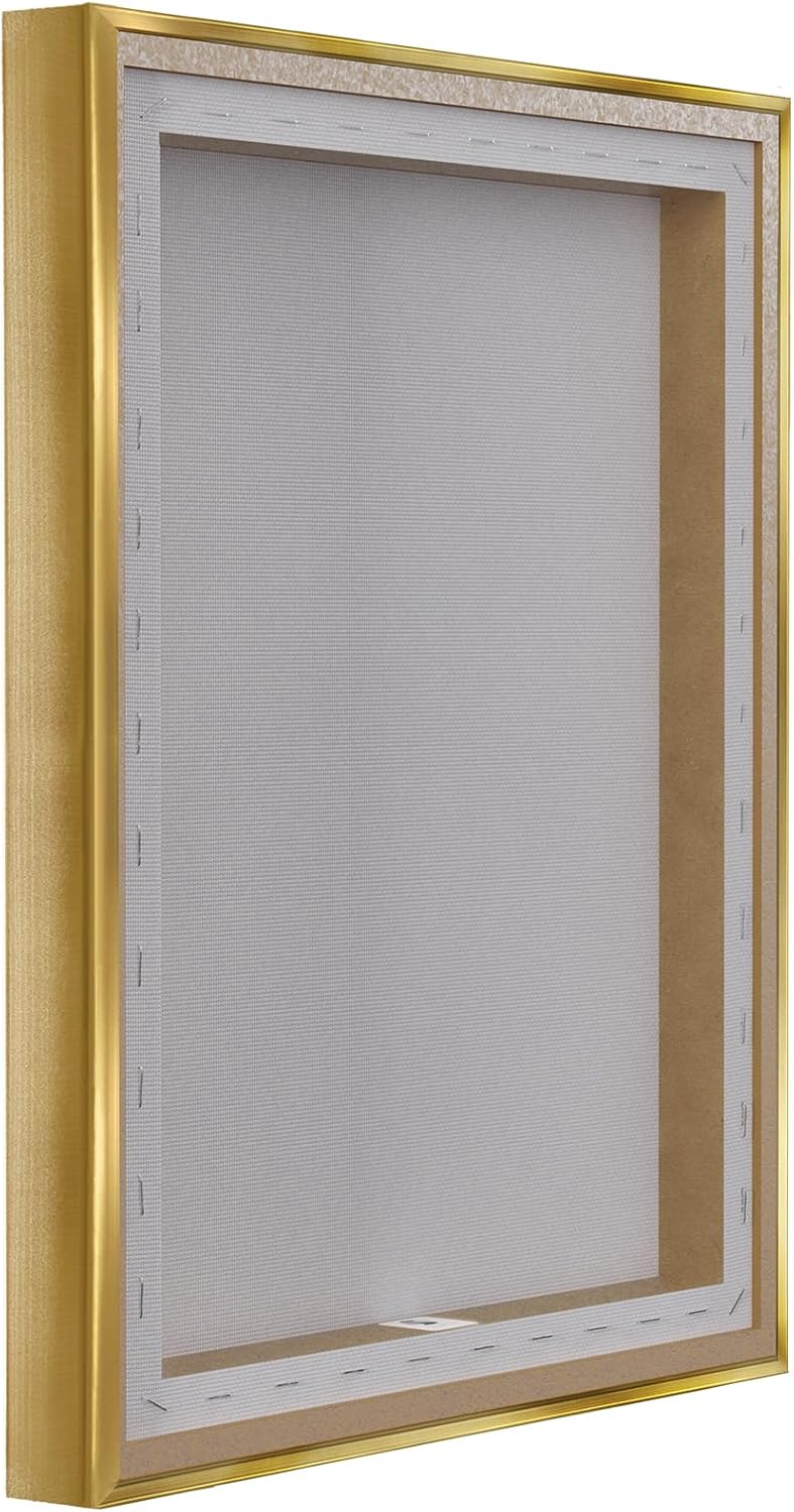 Stupell Industries Abstract Layered Winter Landscape Floating Framed Wall Art, Design by Bronwyn Baker