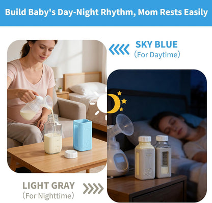 1 Pack 16 Oz Syntic Glass Milk Storage Bottle with Airtight Lid & Pour Spouts, Milk Storage Containers for Fridge
