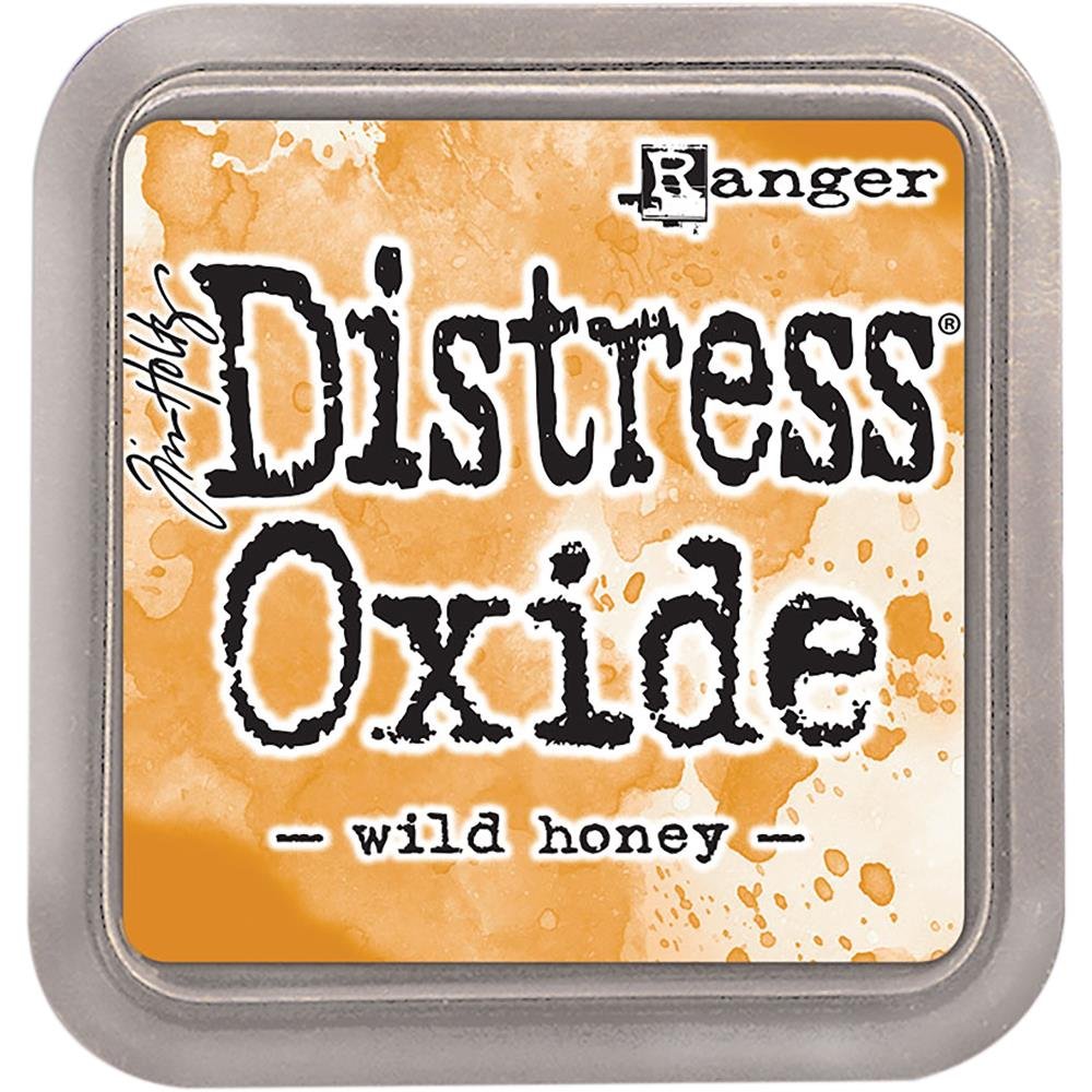 Ranger Tim Holtz Distress Oxide Ink Pads - Abandoned Coral, Wild Honey, Picked Raspberry, Peacock Feathers, Salty Ocean and Seedless Preserves - Bundle of 6 Ink Pads - Set Released June 2017