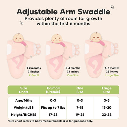 Organic Baby Swaddle Sleep Sacks by [Brand Name] - Soft & Snug for Newborns 0-3 Months | 3-Pack in Angelic