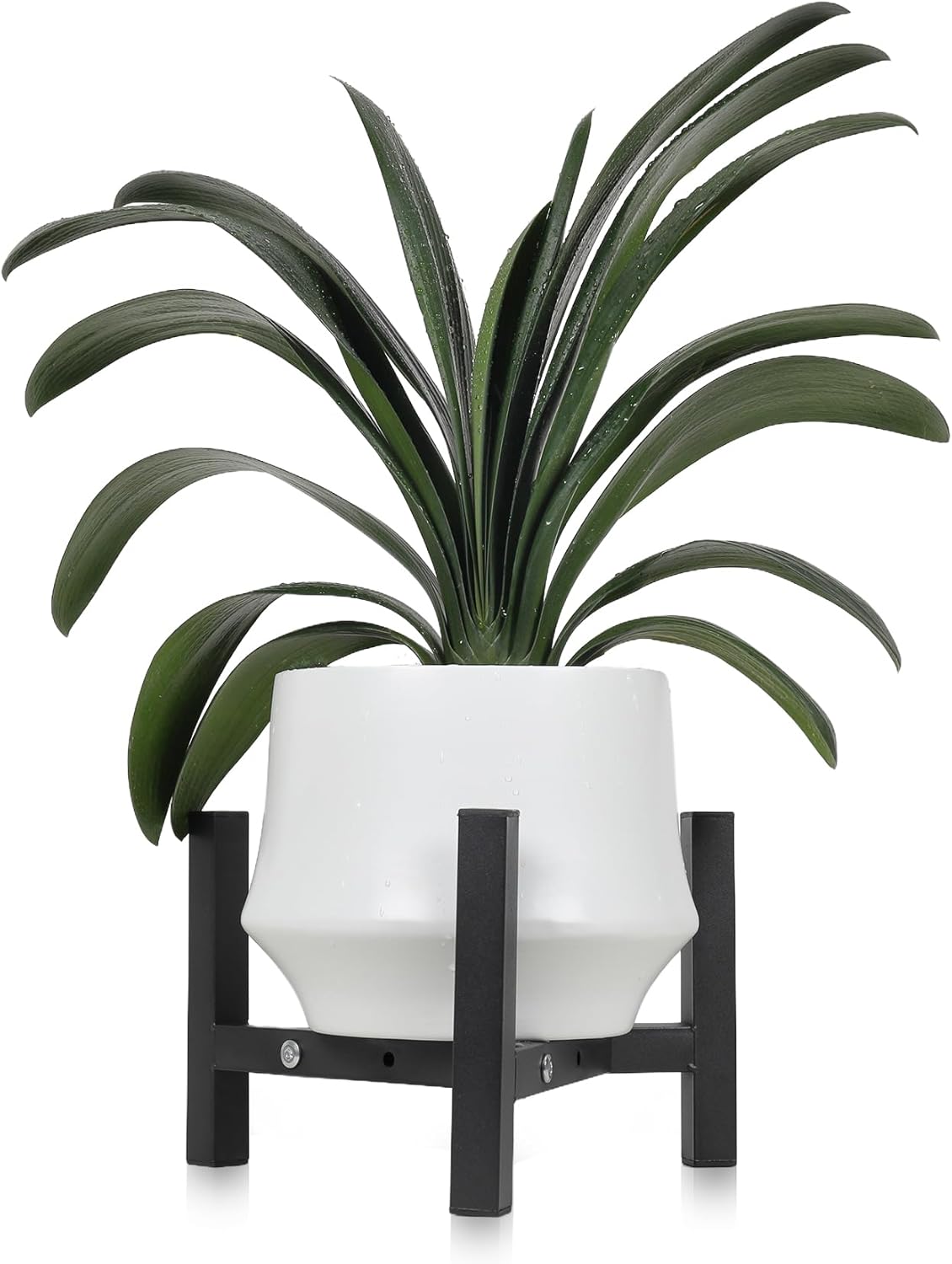 2 8-10inch Vigordream Metal Plant Stand, Adjustable Heavy Duty Sturdy Plant Holder for Indoor Outdoor Use, Height