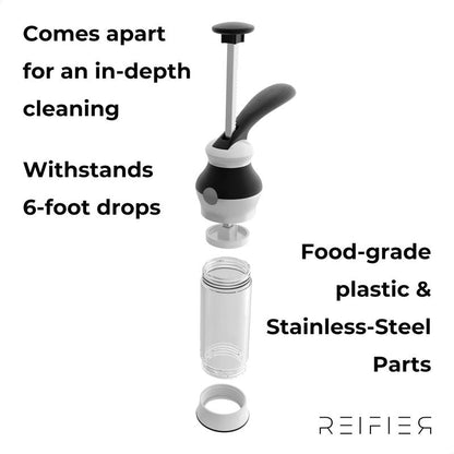 14-Piece Cookie Press Set - Upgraded - Stainless Steel Disks & Storage Case - Heavy-Duty Design