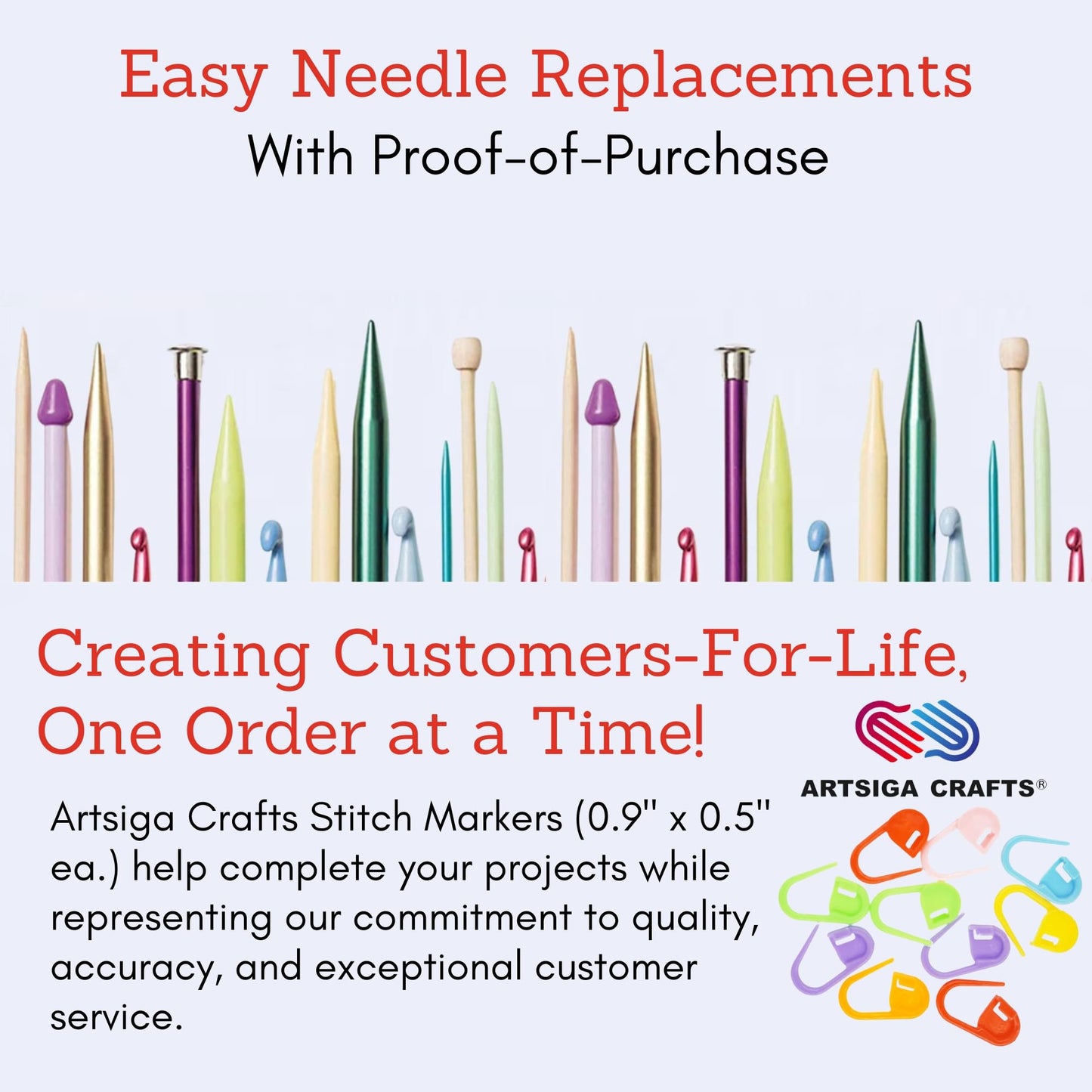 KnitPro Stelo Lace DPN Double Pointed Knitting Needles 6" (15cm) US 10 (6mm) Stainless Steel, Precision Tapered Tips, Smooth Yarn Glide, Ideal for Socks, Hats, & Sleeves, Incl. 10 Stitch Markers