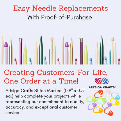 KnitPro Stelo Lace DPN Double Pointed Knitting Needles 6" (15cm) US 10 (6mm) Stainless Steel, Precision Tapered Tips, Smooth Yarn Glide, Ideal for Socks, Hats, & Sleeves, Incl. 10 Stitch Markers