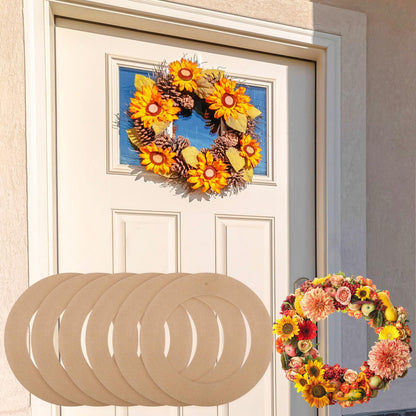 Sieral 40 Pcs Large Hanging Round Wreaths Round DIY Ornaments Wreath Form Bulk Cardboard Wreath Ring Wedding 4th of July 250th Anniversary Patriotic Wreaths for Craft DIY Holiday Decor (12 Inch)