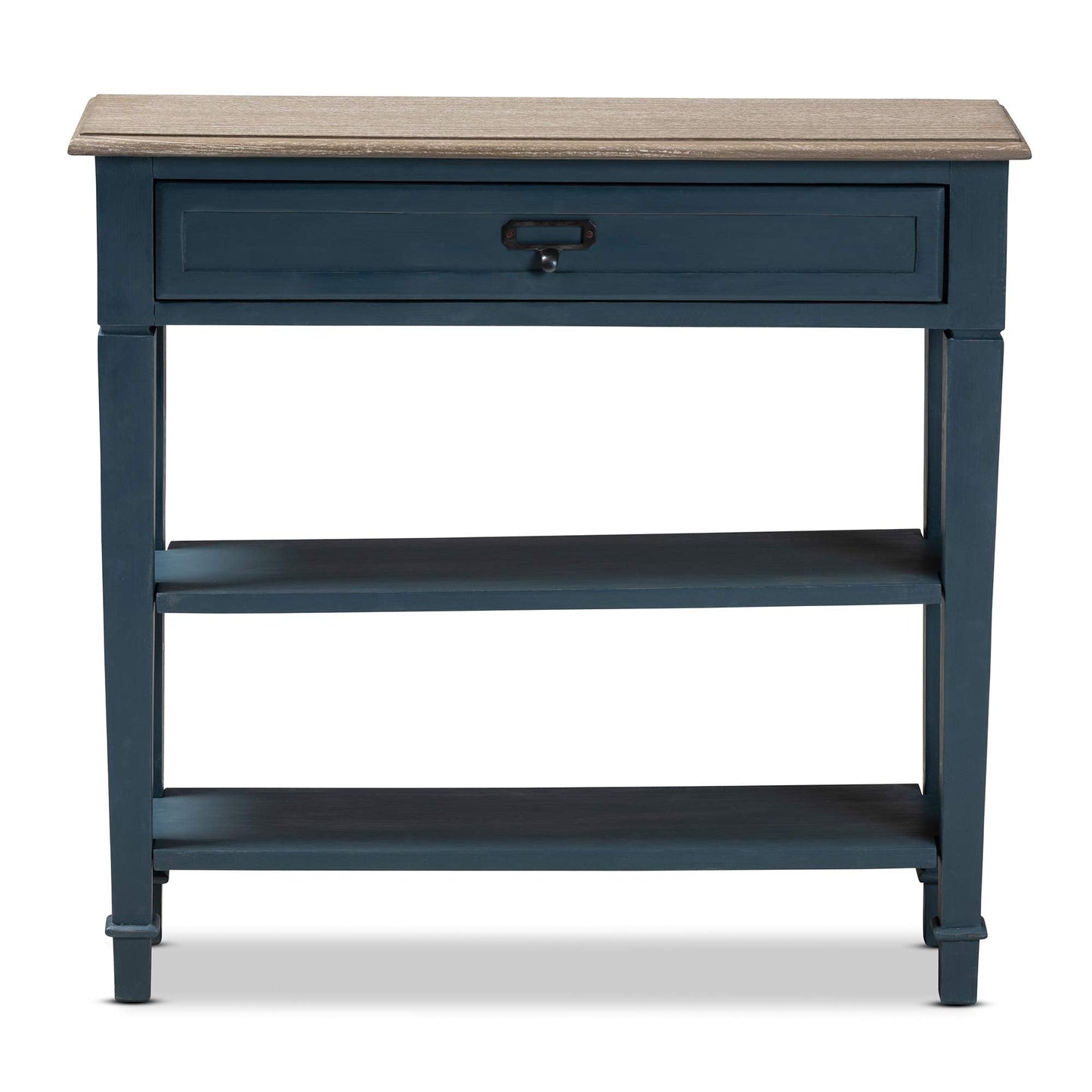 Baxton Studio Console Tables, One Size, Blue/Oak