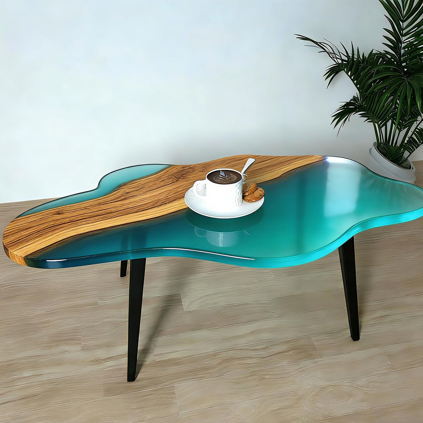 Large Epoxy Cloud Shape Table Resin Mold, 24 Inch Table Silicone Resin Mold for Art Home Decor, DIY Crafts, Trays, Charcuterie River Board Tables Coffee Tables & Floral Preservation Bouquet