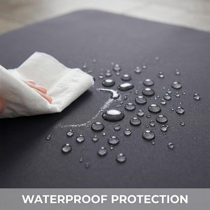 Splat Mat for Under High Chair/Arts/Crafts, WOMUMON Washable Spill Mat Waterproof Anti-Slip Floor Protector Splash Mat, Messy Mat and Table Cloth