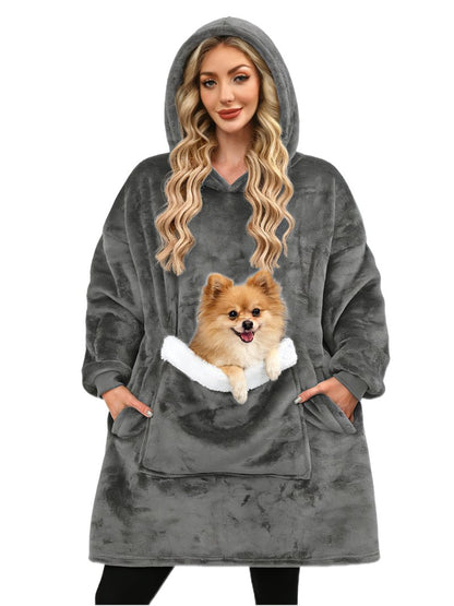 Wearable Blankets for Women, Hooded Blanket Sweatshirt as Christmas Birthday Gifts for Women, Cozy Sherpa Hoodie for Adult