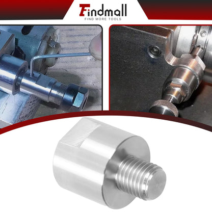 findmall Lathe Headstock Spindle Adapter Converts 1-1/4 Inch x 8TPI to 1 Inch x 8TPI for Woodworking Lathe