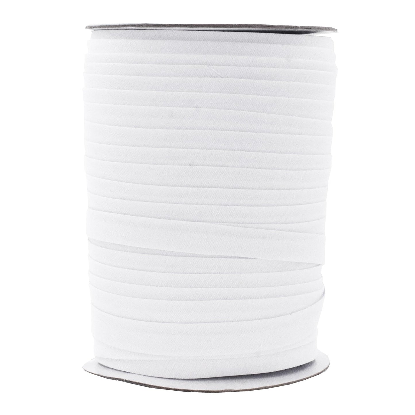 Mandala Crafts 55 Yards 1/2 Inch White Double Fold Bias Tape for Sewing - Bias Binding Tape for Quilting Binding, Hemming, Seam, and Fabric Piping