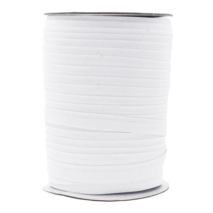 Mandala Crafts 55 Yards 1/2 Inch White Double Fold Bias Tape for Sewing - Bias Binding Tape for Quilting Binding, Hemming, Seam, and Fabric Piping
