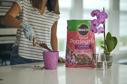 Miracle-Gro Orchid Potting Mix - Coarse Blend for Healthy Growth | 8qt, 2-Pack