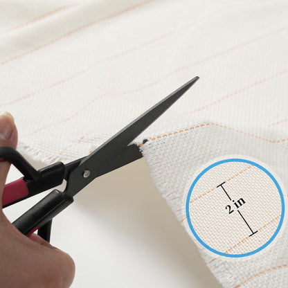 80"x60" Tufting Cloth with Marked Lines, Monks Cloth Large Overlocking Rug Tufting Fabric for Punch Needle, DIY Tuft Making