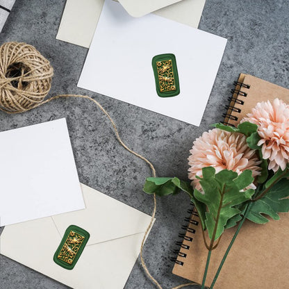 CRASPIRE Dragonfly Wax Seal Stamp Sunflower Sealing Wax Stamps Vine Retro Vintage Removable Brass Stamp Head with Wood Handle for Wedding Invitations Cards Gift Wrapping