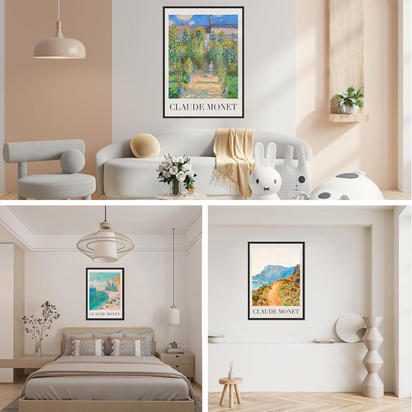 GOUOYANA Diamond Art Kits for Adults - 3 piece, Full Drill Landscape Diamond Painting Kits for Beginners, DIY Full Rhinestone 5D Diamond dots (Gemstone Craft), Home Wall Decoration (12x16 inch)