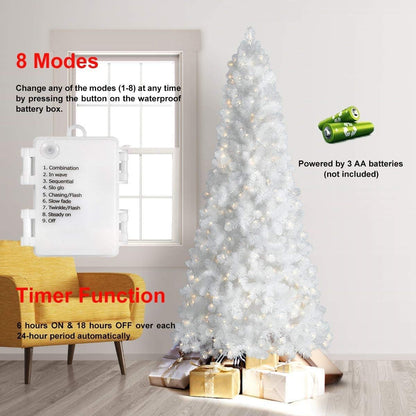 LED Mini Lights with Timer, 18ft 50 LED Battery Operated String Lights, Warm White for Indoor Outdoor Decor