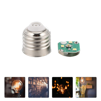 Light Bulb Accessories Kit with Led Chip Bases and Caps for Diy Resin Bulbs Lamp Parts Supply for Home Decorative Lighting Party Crafts