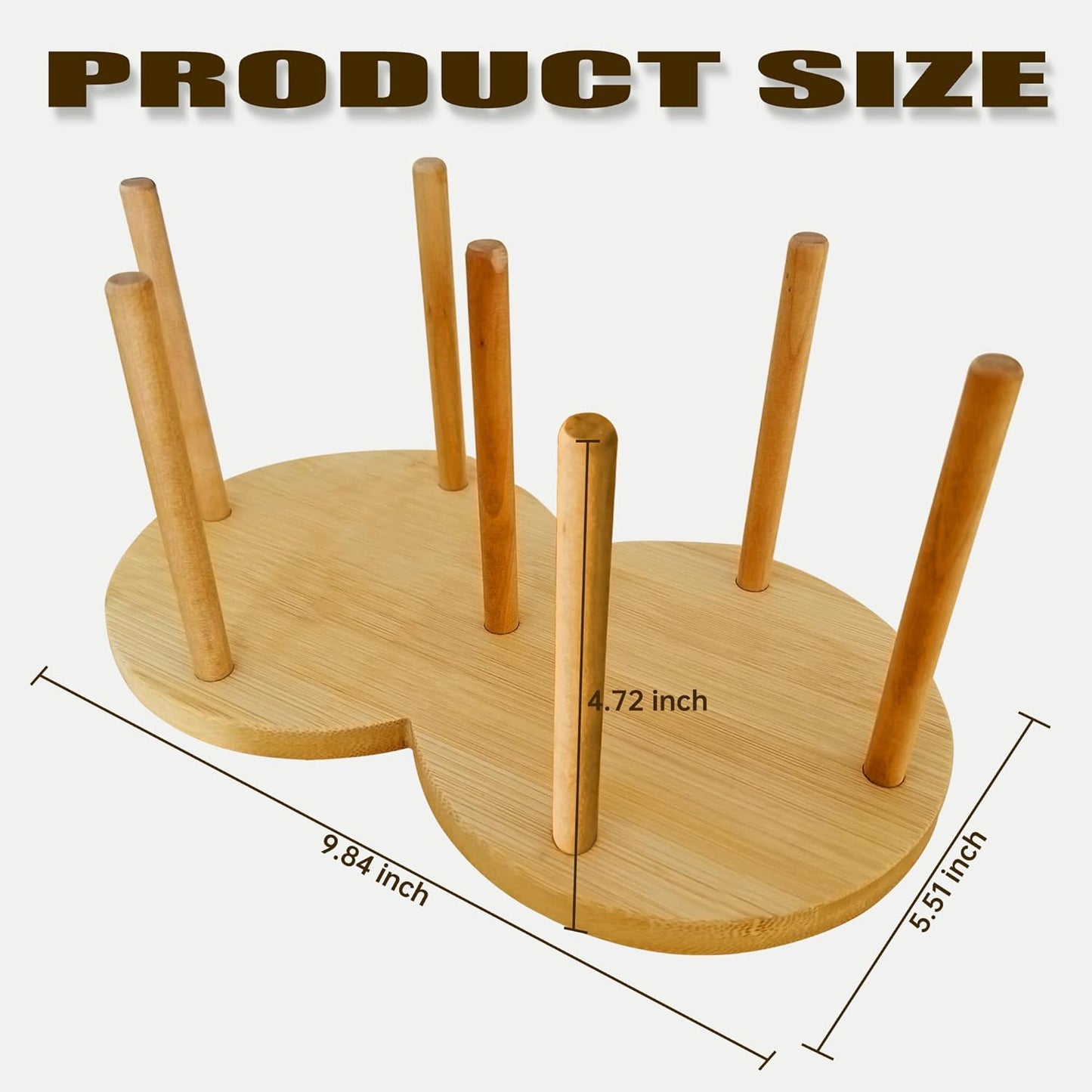 Round Wooden 2 Compartment Coffee Table Organizer, Cup Dispenser Countertop, Lid Organizer for Restaurant Storage