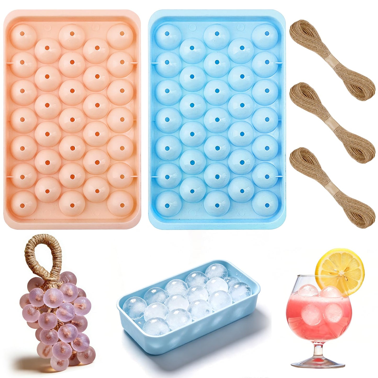 Morofme Grape Soaps Molds Grape Shape Mold Fruits DIY Soap Making Kit Grapes Decorations Moulds Grapes Vine Soaps Molds for Handmade Soap Crafting Craftwork (Without Soap)