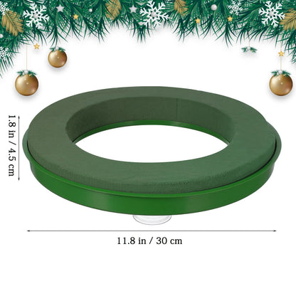 Sewroro 12-Inch Floral Foam Ring with Mud Block and Suction Cups for DIY Wedding Car Decoration Floral Arrangements and Wreath Making
