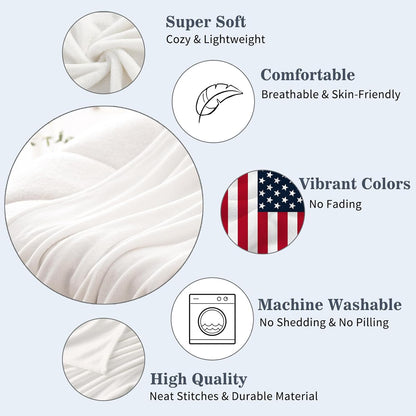 4th 30x40 Neatee Living Patriotic Throw Blanket Baby Small of July Memorial Day Fourth of July American Flag Blanket