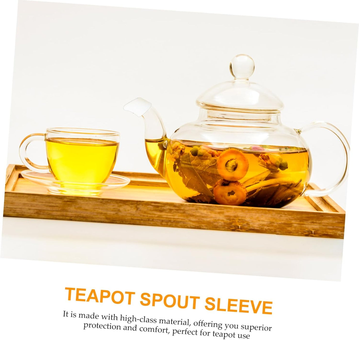 2pcs Teapot Spout Cover - Silicone Kettle Spout Protector Sleeve for Leak Pourer