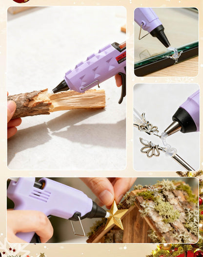 SUNFATT Hot Glue Sticks Full Size,(50 Pcs) 11.8" x 0.43" Large Hot Glue Sticks Perfect for Hot Glue Gun,Easily Create and Bond Crafts on Wood,Plastic,Glass,Flowers,Fabrics,Foam,Jewellery.